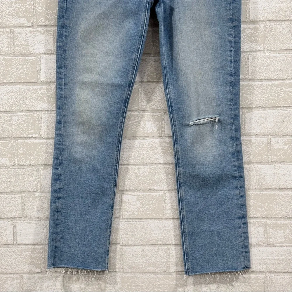 MOTHER THE MID RISE DAZZLER ANKLE FRAY KEANS - Hopeless Romantic - Sz-28 - Picture 3 of 12